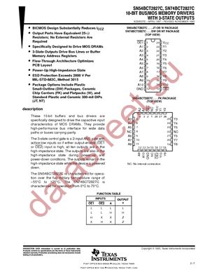 SN74BCT2827CDWRG4 datasheet  